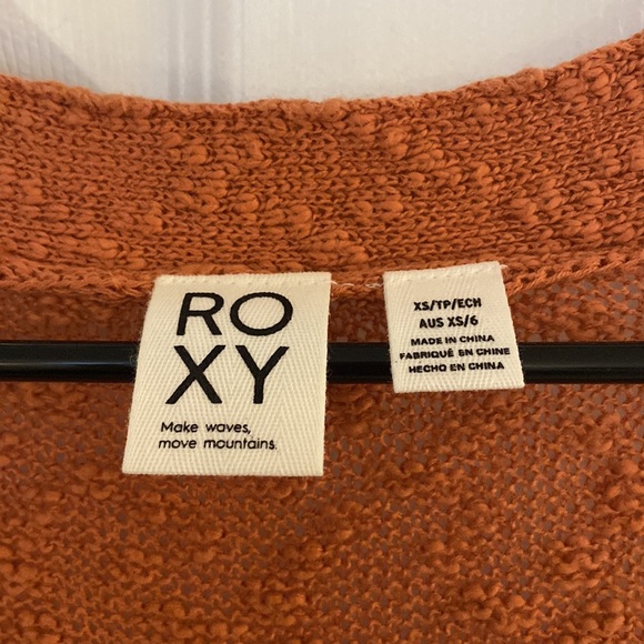 Orange Roxy Long Cardigan - Picture 2 of 4